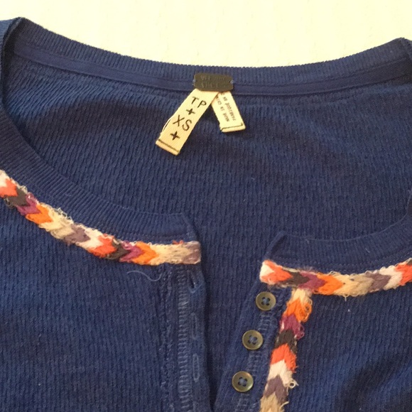 🆕 NWT Free People Rainbow Trim Thermal - Picture 4 of 6